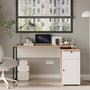 Hanah Home Nor1-Sw Escritorio de Estudio Natural y Blanco